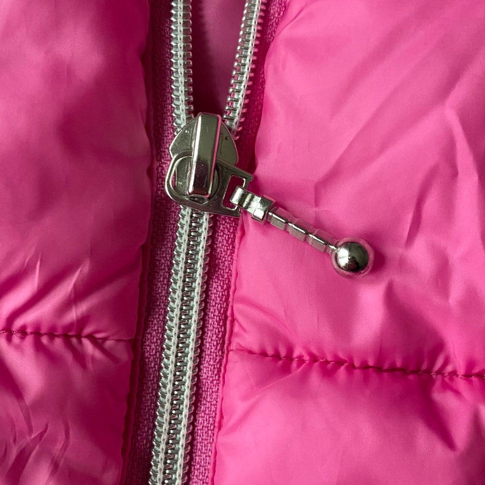ANORAK Pink Puffer Quilted Vest sz Medium - Picture 10 of 14